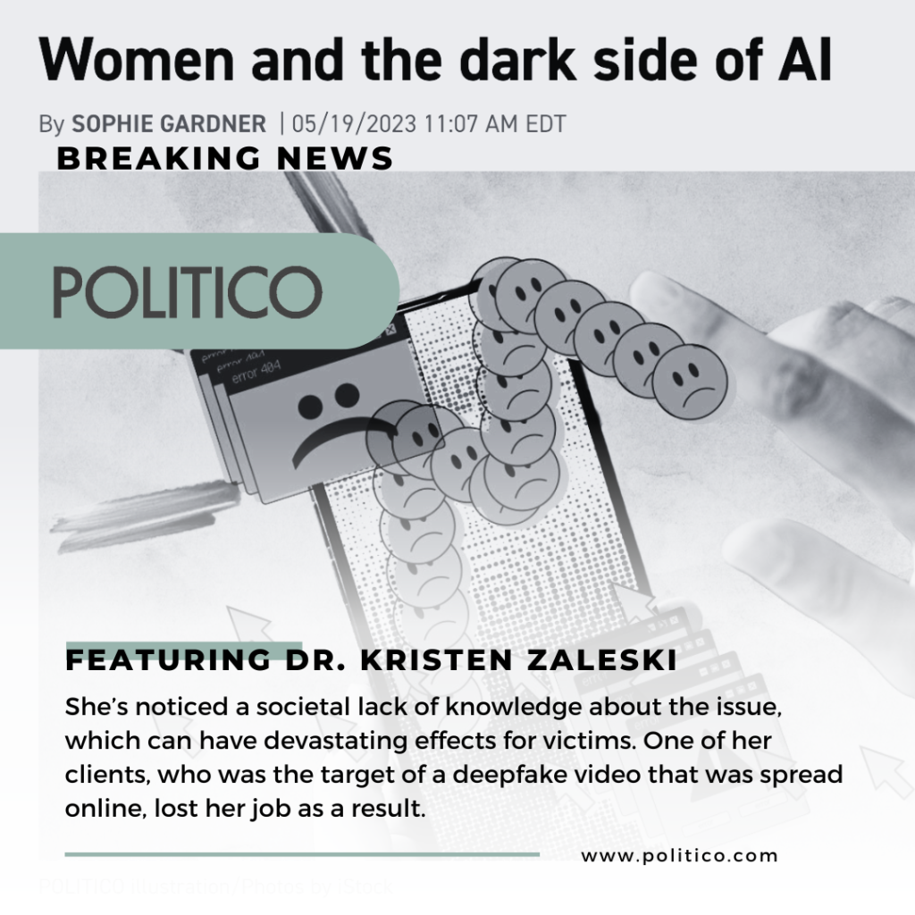 Politico . Dr. Kristen Zaleski